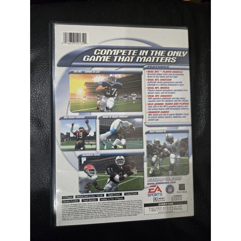 EA SPORTS Madden NFL 2001 - Sony PlayStation 2 PS2 Football Game w/ Manual E